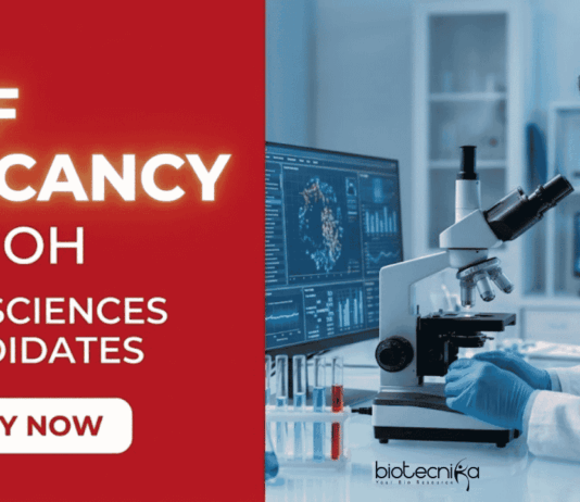Apply for UOH Recruitment 2026. JRF Vacancy for Biotechnology Careers under a DBT-funded project at the University of Hyderabad.