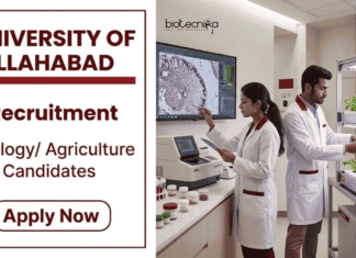 Govt Zoology Jobs at University of Allahabad – Apply before the Deadline Apply for University of Allahabad Recruitment 2026. Govt Zoology Research Jobs under ICMR project with ₹28,000 plus HRA.