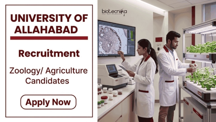 University of Allahabad Apply for University of Allahabad Recruitment 2026. Govt Zoology Research Jobs under ICMR project with ₹28,000 plus HRA.