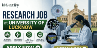 University of Lucknow Recruitment 2026 | Research Job for Life Science Graduates – Apply Now!