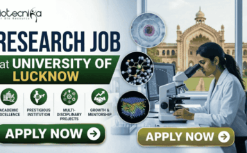 University of Lucknow Recruitment 2026 | Research Job for Life Science Graduates – Apply Now! University of Lucknow Recruitment 2026 | Research Job for Life Science Graduates – Apply Now!