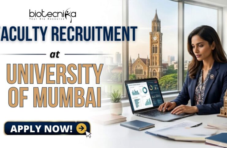 University of Mumbai Faculty Recruitment 2026 | Earn Up to ₹2.16 Lakh/Month University of Mumbai Faculty Recruitment 2026 Earn Up to ₹2.16 LakhMonth