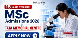 15 Seats Available! MSc Admissions 2026 at TATA MEMORIAL CENTRE MSc Admissions 2026 at TATA MEMORIAL CENTRE