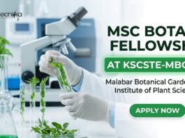 MSc Botany Fellowship at KSCSTE-MBGIPS 