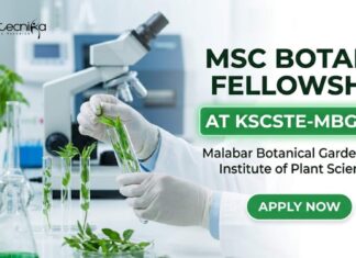 KSCSTE-MBGIPS Careers 2026: MSc Botany Fellowship & Plant Science Vacancy Open Now MSc Botany Fellowship at KSCSTE-MBGIPS