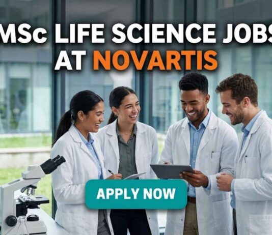 MSc Life Science Jobs at Novartis | Candidates Apply Now