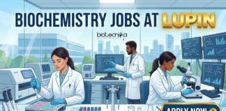 Biochemistry Jobs at Lupin | Candidates Apply Now
