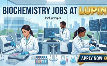 Lupin Careers 2026: Opportunity for Biochemistry & Biotechnology Candidates Biochemistry Jobs at Lupin | Candidates Apply Now