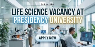 Life Science Vacancy at Presidency University