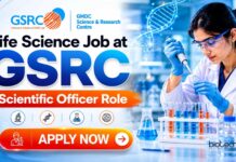 GSRC Careers 2026: Scientific Officer & TA Recruitment for Life Science Candidates Life Science Job at GSRC | Scientific Officer Role | Apply Now