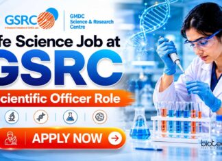 GSRC Careers 2026: Scientific Officer & TA Recruitment for Life Science Candidates Life Science Job at GSRC | Scientific Officer Role | Apply Now