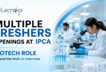 Freshers Walk-In Interview 2026 :Multiple Openings at Ipca Laboratories Multiple Freshers Openings at Ipca | Biotech Role | Walk-in