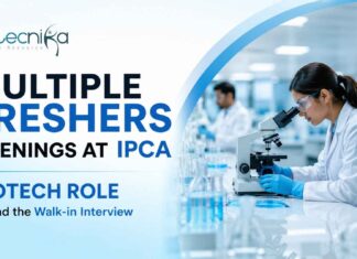 Freshers Walk-In Interview 2026 :Multiple Openings at Ipca Laboratories Multiple Freshers Openings at Ipca | Biotech Role | Walk-in