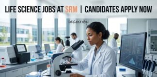 Life Science Jobs at SRM | Candidates Apply Now
