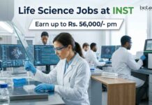 INST Recruitment 2026 for Research Scientist-I | Life Science Jobs | Earn up to Rs. 56,000/- pm Life Science Jobs at INST | Candidates Apply Now