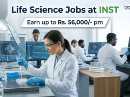 Life Science Jobs at INST | Candidates Apply Now