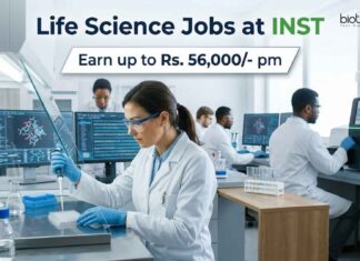 INST Recruitment 2026 for Research Scientist-I | Life Science Jobs | Earn up to Rs. 56,000/- pm Life Science Jobs at INST | Candidates Apply Now