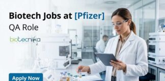 Biotech Jobs at Pfizer | QA Role | Apply Now