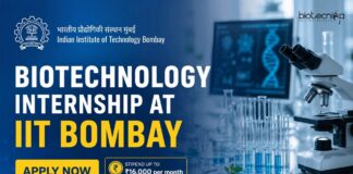Biotechnology Internship at IIT Bombay | Candidates Apply Now