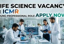 ICMR Young Professional Recruitment 2026 | Life Science Vacancy Life Science Vacancy at ICMR | Young Professional Role