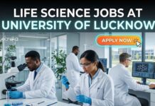 University of Lucknow Project Assistant Recruitment 2026 | Life Science Jobs Opportunity Life Science Jobs at University of Lucknow | Candidates Apply now