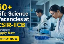 50+Life Science Vacancies at CSIR-IICB | Biology Careers 2026 Walk-In Interviews Multiple Life Science Vacancies at CSIR-IICB | Candidates Apply