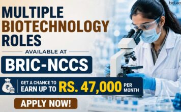 BRIC-NCCS Recruitment 2026: Multiple Biotech Jobs Available – Apply Now! Multiple Biotech Jobs at BRIC-NCCS | Candidates Apply Now