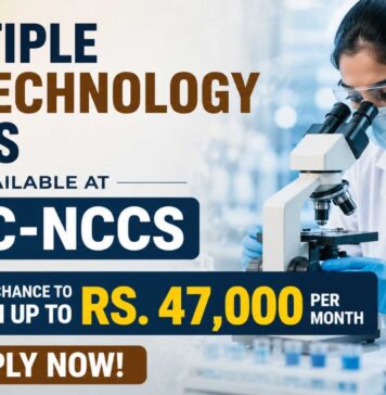 BRIC-NCCS Recruitment 2026: Multiple Biotech Jobs Available – Apply Now! Multiple Biotech Jobs at BRIC-NCCS | Candidates Apply Now