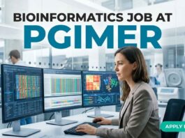 Bioinformatics Job at PGIMER | Candidates Apply Now
