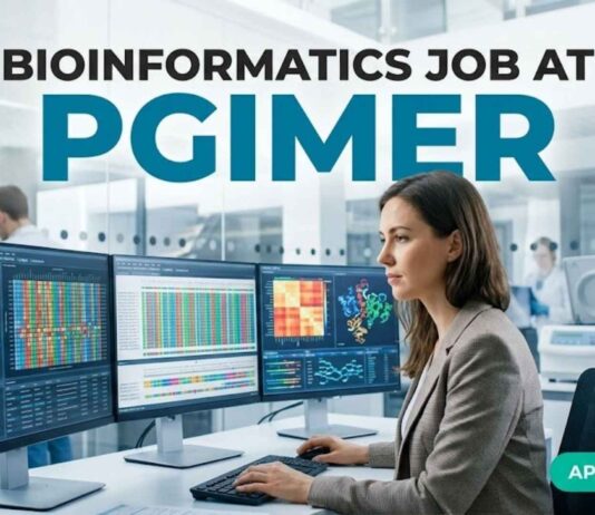 Bioinformatics Job at PGIMER | Candidates Apply Now