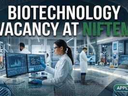 Biotechnology Vacancy at NIFTEM | Candidates Apply Now