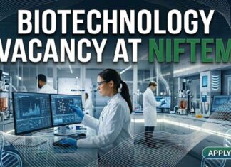 NIFTEM Careers 2026: Post Doctoral Fellow (PDF) Biotechnology Vacancy with ₹70,900 Salary Biotechnology Vacancy at NIFTEM | Candidates Apply Now