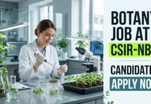 CSIR-NBRI Project Associate-I Recruitment 2026 | Botany Job Opportunity Botany Job at CSIR-NBRI | Candidates Apply Now
