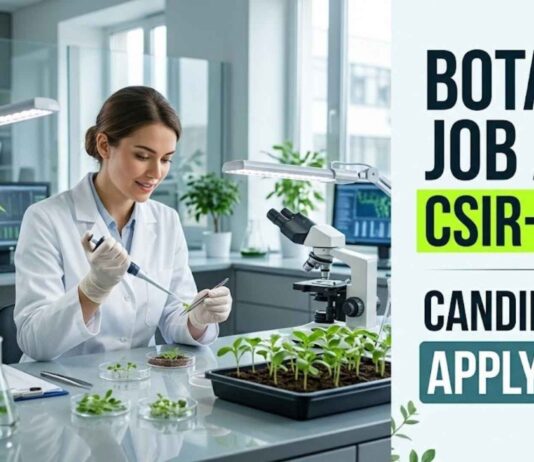 CSIR-NBRI Project Associate-I Recruitment 2026 | Botany Job Opportunity Botany Job at CSIR-NBRI | Candidates Apply Now