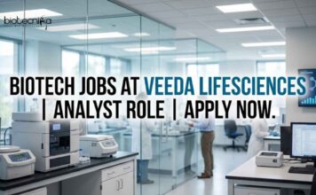 Veeda Lifesciences Analyst – Bioassays Jobs 2026 | Cell Culture & Biotech Jobs Biotech Jobs at Veeda Lifesciences | Analyst Role | Apply Now