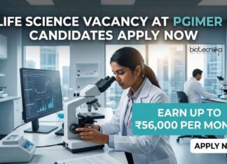 ₹56,000 Salary Research Scientist Job at PGIMER for Life Science Candidates Life Science Vacancy at PGIMER | Candidates Apply Now