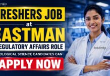 Freshers Wanted at Eastman : Regulatory Affairs Jobs for Biological Science Candfidates Biological Science Freshers Job at Eastman | Candidates Apply