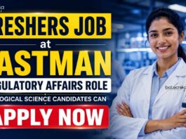 Biological Science Freshers Job at Eastman | Candidates Apply