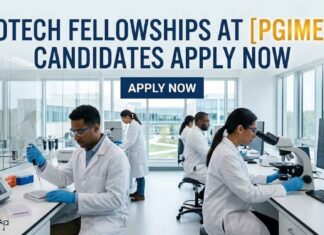 PGIMER JRF Vacancy 2026 – Life Science Candidates Can Earn ₹37,000 + HRA! Biotech Fellowships at PGIMER | Candidates Apply Now