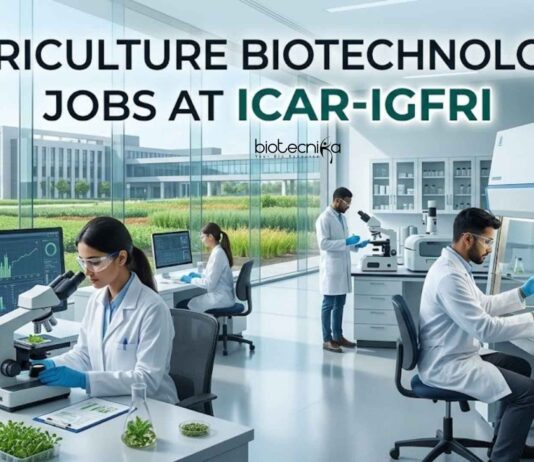 Agriculture Biotechnology Jobs at ICAR-IGFRI | Candidates Apply