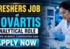 Life Science Freshers Jobs at Novartis | Candidates Apply Now