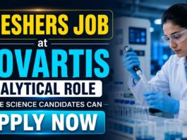 Life Science Freshers Jobs at Novartis | Candidates Apply Now