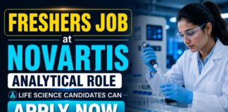 Life Science Freshers Jobs at Novartis | Candidates Apply Now