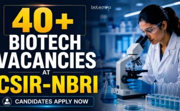 40+ CSIR-NBRI Research Jobs 2026 Announced – Multiple Biotech Vacancies for MSc Candidates! Multiple Biotech Vacancies at CSIR-NBRI | Candidates Apply Now