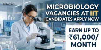 Upto ₹66,490 per month Salary at IIT | Microbiology & Virology Research Jobs 2026 Microbiology Vacancies at IIT | Candidates Apply Now