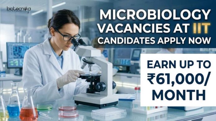 Microbiology Vacancies at IIT | Candidates Apply Now Microbiology Vacancies at IIT | Candidates Apply Now