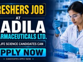 Life Science Freshers Job at Cadila | Candidates Apply Now