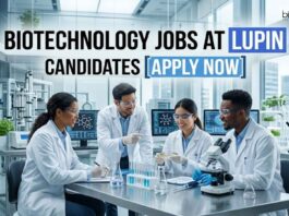 Lupin Biotechnology Jobs 2026 | Production Mammalian Roles Biotechnology Jobs at Lupin | Candidates Apply Now
