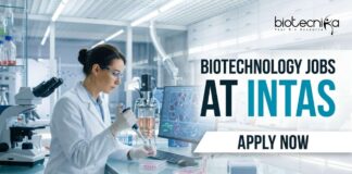 Intas Careers 2026: Executive Biotechnology Jobs Biotechnology Jobs at Intas | Candidates Apply Now