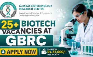 25+ Biotech & Life Science Openings Announced at GBRC | Upto ₹67,000/ Month Salary Multiple Biotech Vacancies at GBRC | Candidates Apply Now